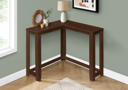 Corner accent console table cherry finish, L-shaped entryway wood by Unique Piece Furniture on Tampa Home & Garden Store