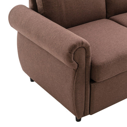 Pull Out Sofa Bed With Twin Memory Foam Mattress