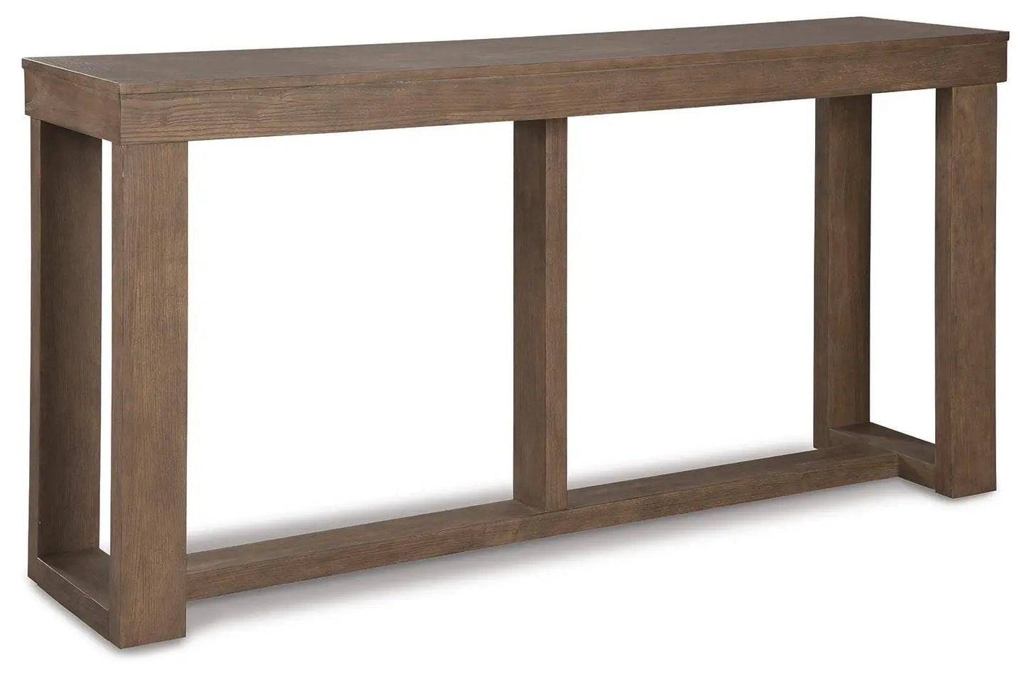 Cariton sofa table gray wood with three legs Unique Piece Furniture on Tampa Home & Garden Store