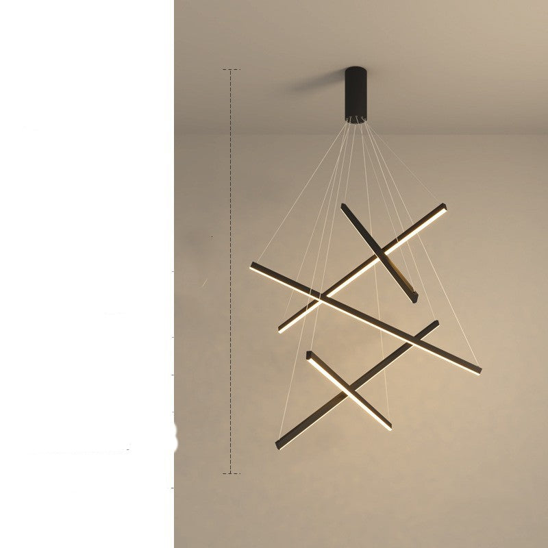 Lámparas de araña para apartamento pequeño de lujo ligero, modernas, sencillas, atmosféricas, para el instituto, vacías.