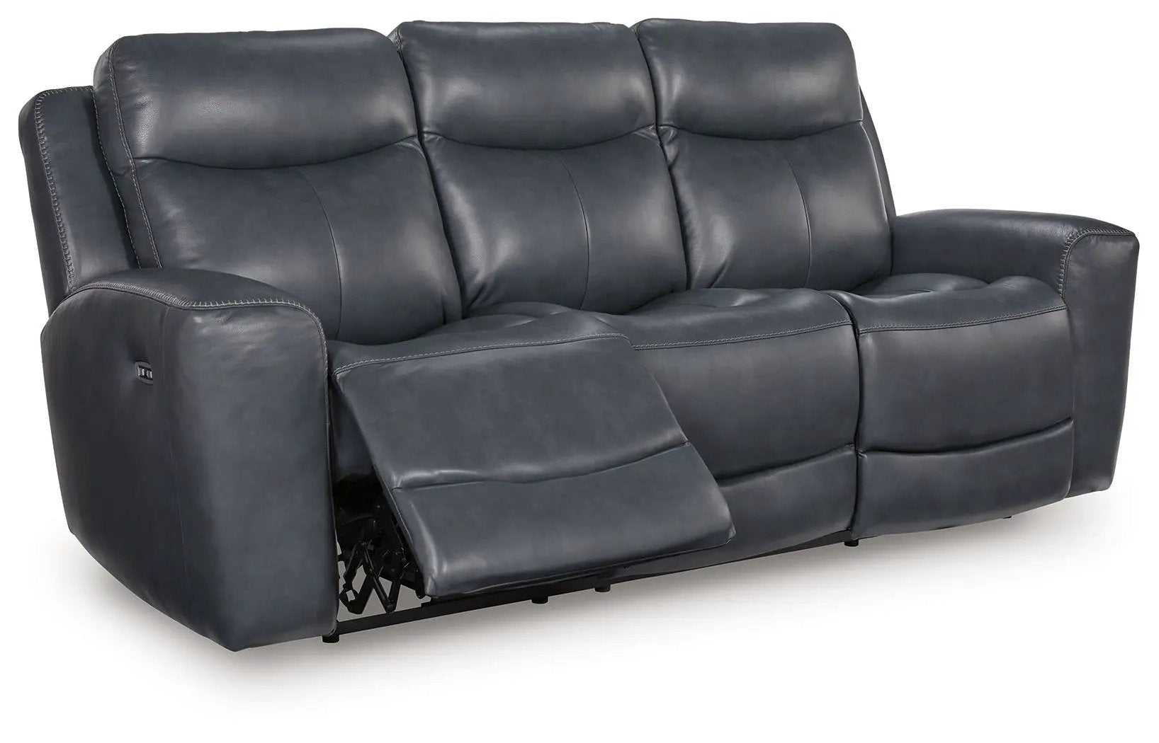 Bexhurst power reclining sofa with adjustable headrest in gray leather by Unique Piece Furniture on Tampa Home & Garden Store