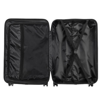 3-Piece Hard Shell Luggage Set with TSA Lock, black DailySale 20/24/28in with 360° wheels on Tampa Home & Garden Store