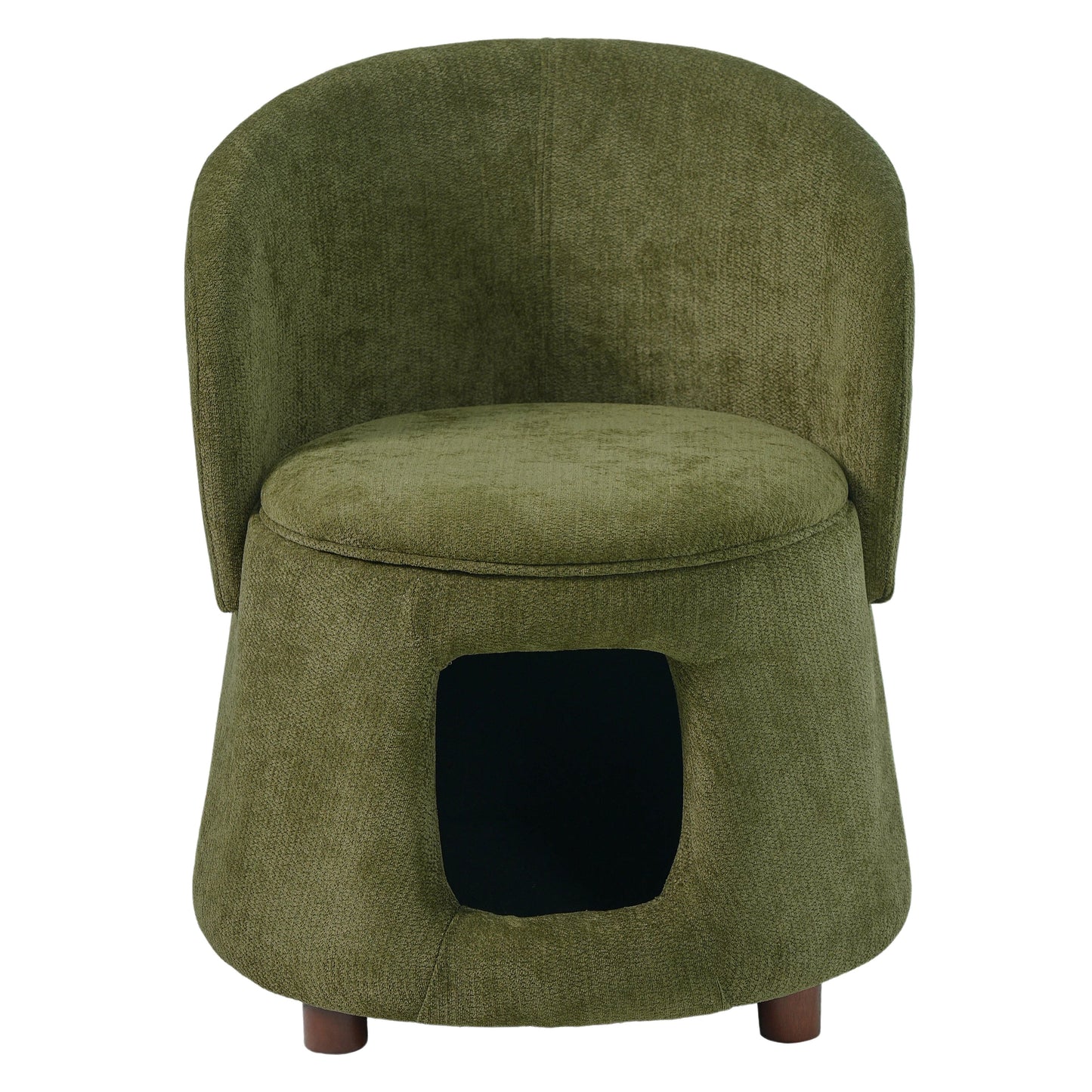 Green textured pet-friendly chair with hidden pet nook, HouseOfZazla on Tampa Home & Garden Store