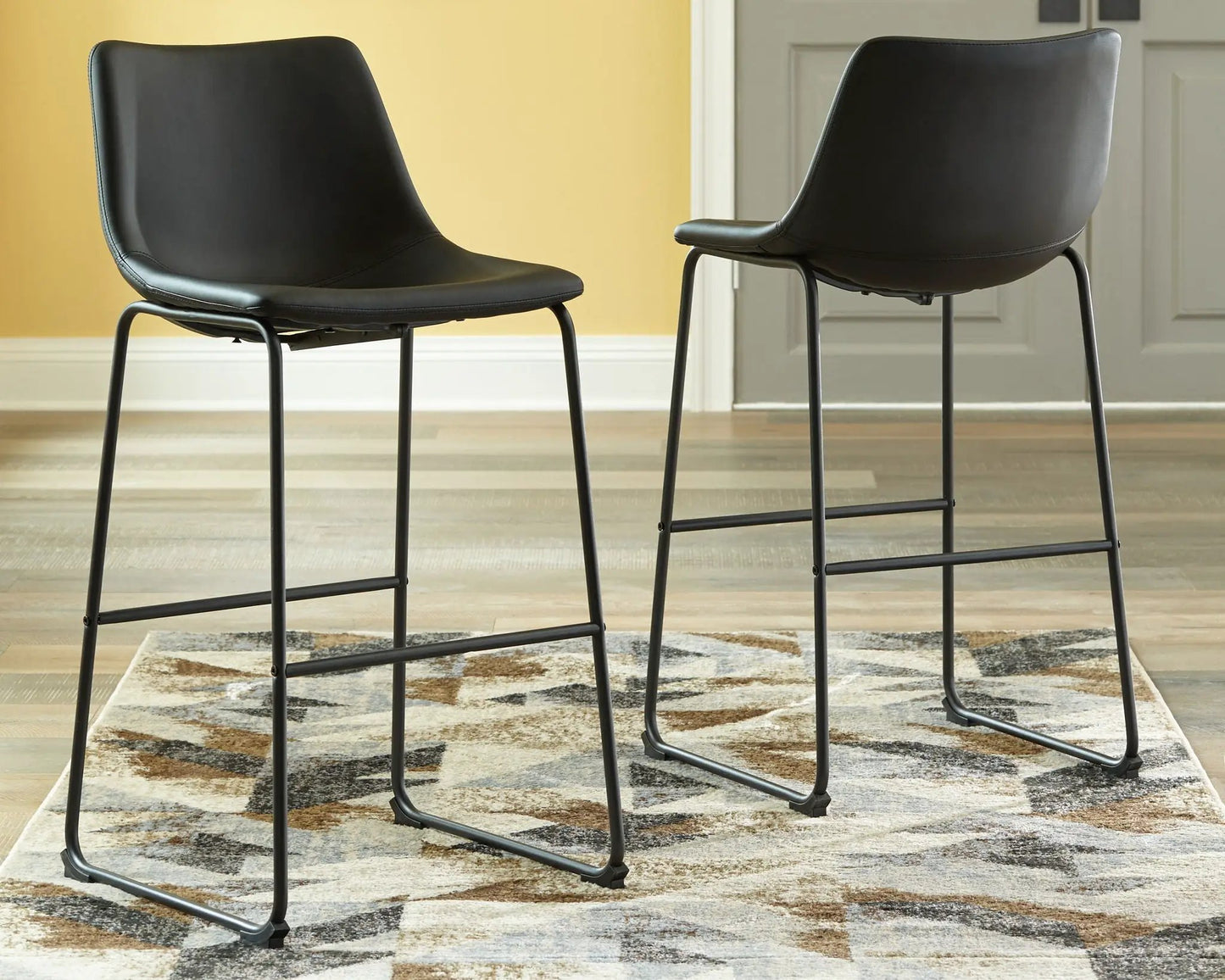 Centiar Upholstered Barstool Set of Two Dining