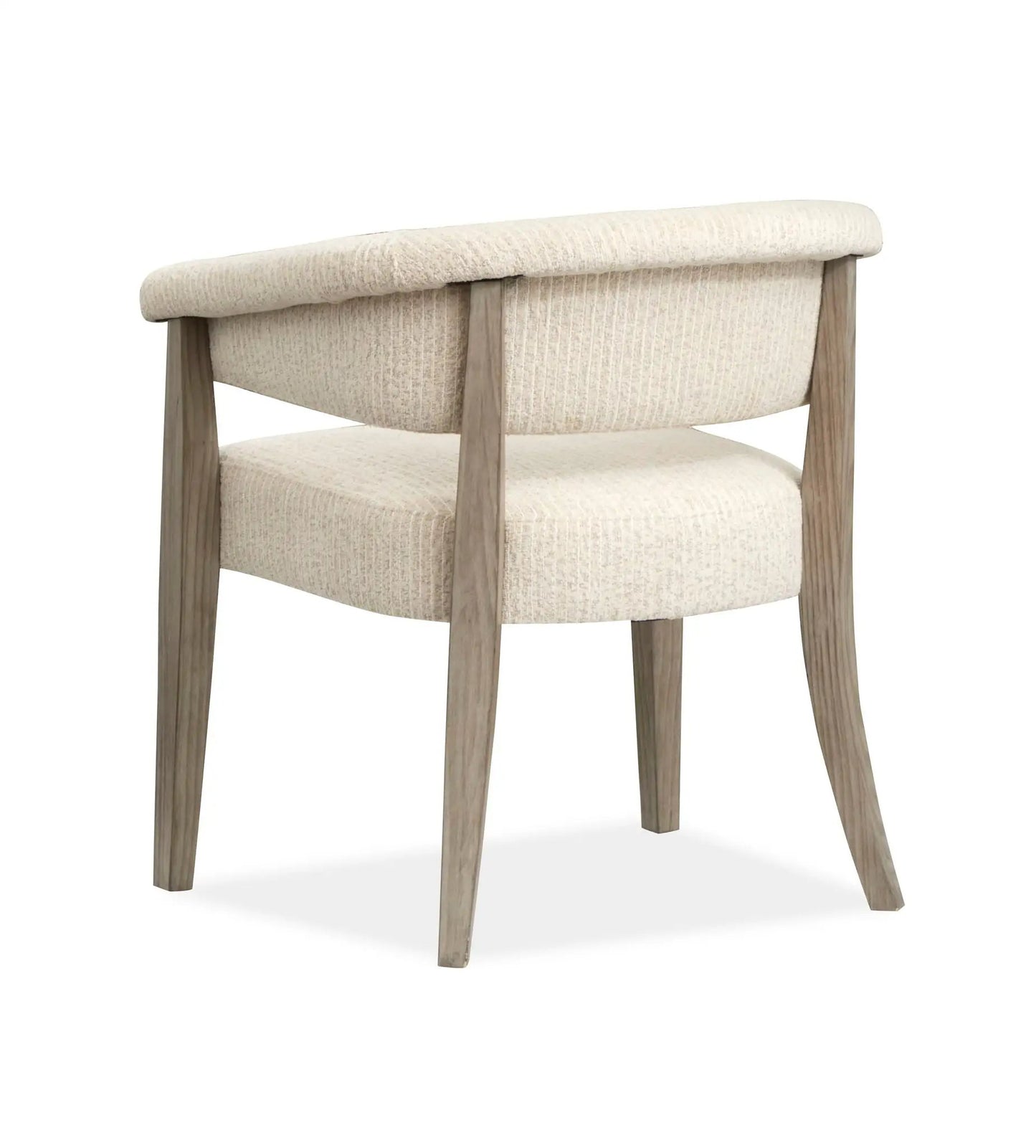Braelyn upholstered host chair set of 2 in cream textured fabric with natural wood legs on Tampa Home & Garden Store
