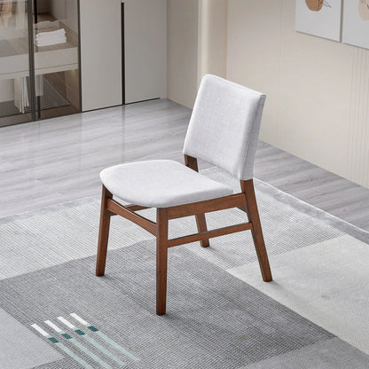 Gusto Dining Chair Set of 2 Brown and Light Gray