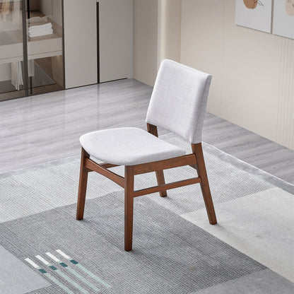 Dining chair set in brown and light gray with solid wood frames, 2 chairs by HouseOfZazla on Tampa Home & Garden Store