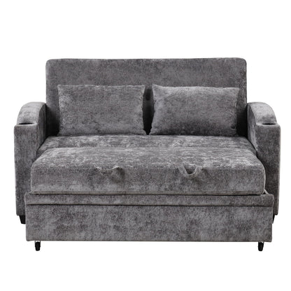 Convertible Sofa With Usb And Adjustable Backrest