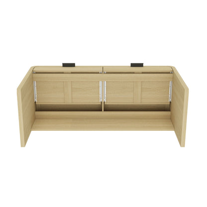 Oak Office Desk with 2 Drawers in natural finish, Grace Collection by HouseOfZazla on Tampa Home & Garden Store