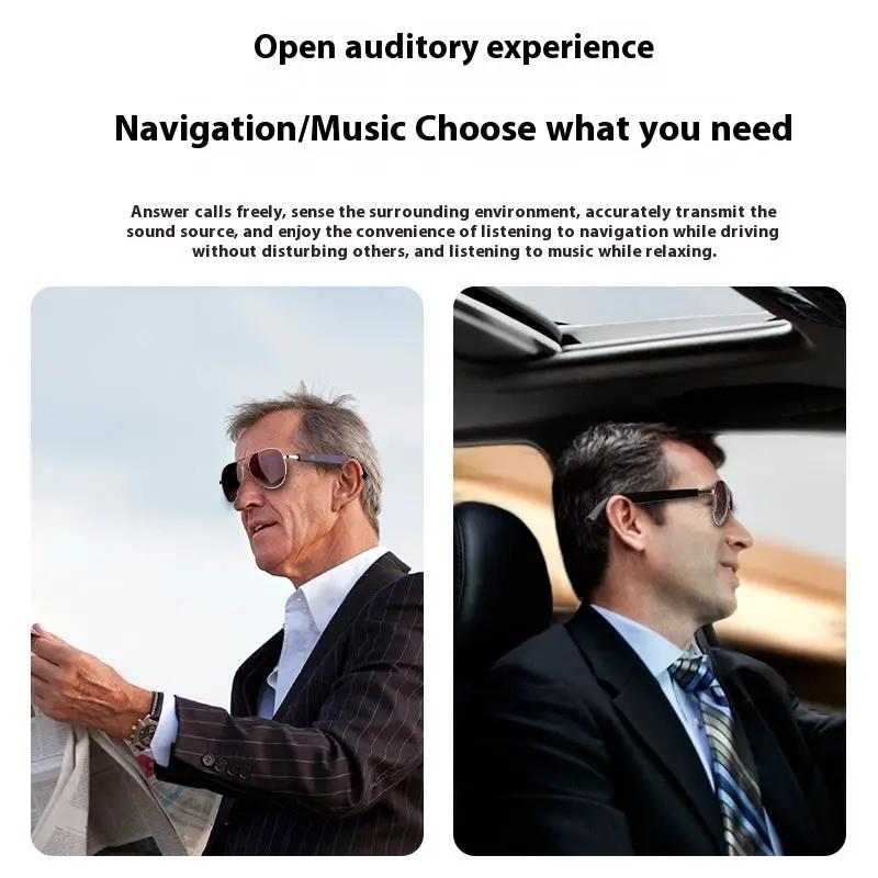 Smart AI translation glasses with Bluetooth music and polarized UV by FLIPSTYLEZLLC; two wearers on Tampa Home & Garden Store