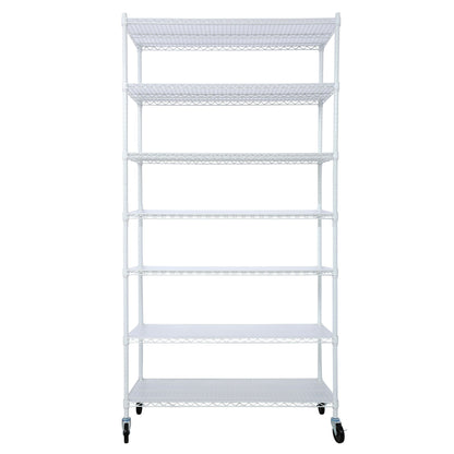 7 Tier Heavy Duty Wire Shelving and Storage Rack