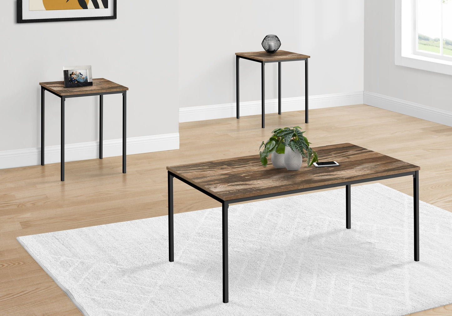 Coffee Table Set End Tables Contemporary Modern
