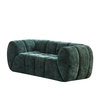 Rounded Cloud Sofa and Piano Key Backrest Design