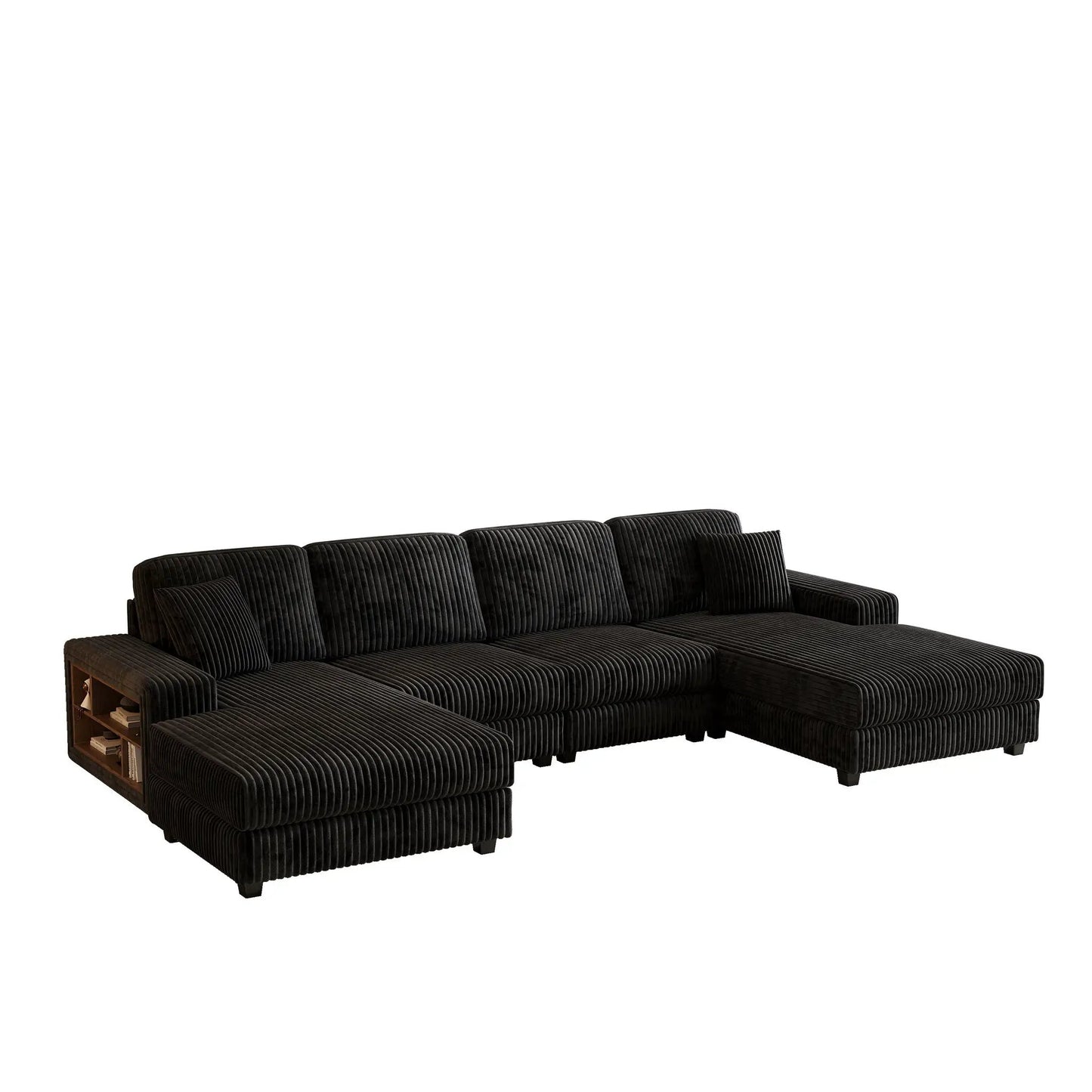 U Shaped Convertible Sofa Four Seater Lounge