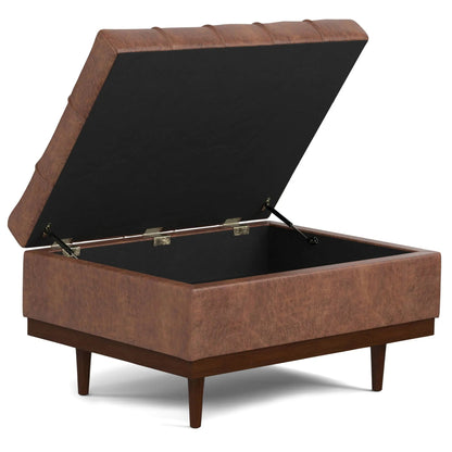 Mariah Upholstered Lift Top Table Storage Ottoman