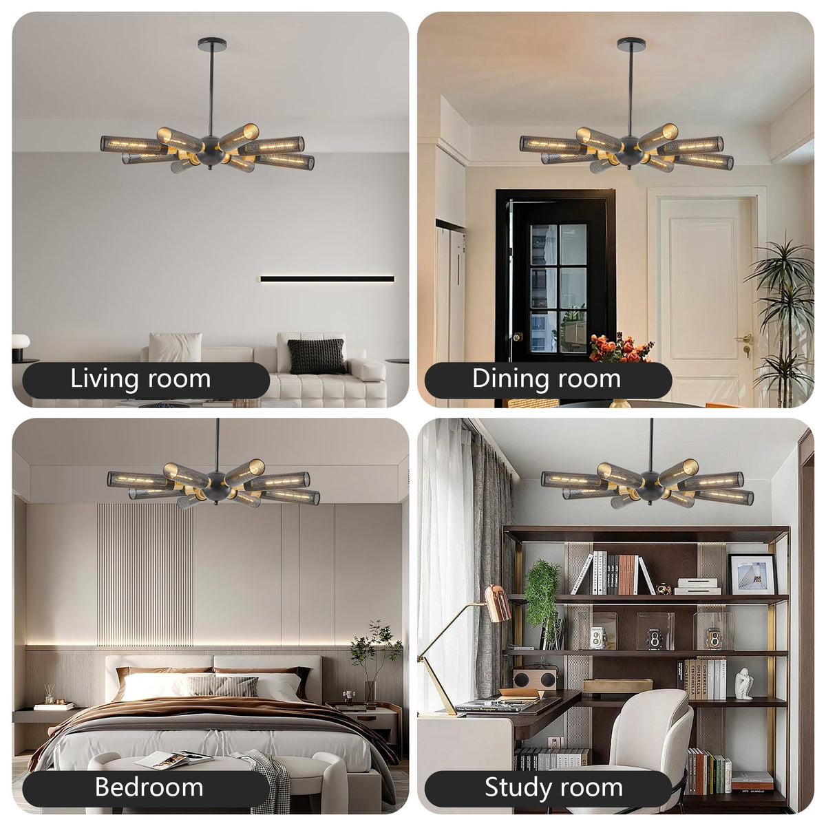 34' Modern Industrial Sputnik 8-Light Chandelier, black metal on Tampa Home & Garden Store
34' Modern Industrial Sputnik 8-Light Chandelier, black metal with brass accents on Tampa Home & Garden Store
34' Modern Industrial Sputnik 8-Light Chandelier, black metal by HouseOfZazla on Tampa Home & Garden Store
34' Modern Industrial Sputnik 8-Light Chandelier, black metal spherical sockets on Tampa Home & Garden Store