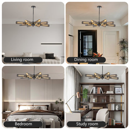 34' Modern Industrial Sputnik 8-Light Chandelier, black metal on Tampa Home & Garden Store
34' Modern Industrial Sputnik 8-Light Chandelier, black metal with brass accents on Tampa Home & Garden Store
34' Modern Industrial Sputnik 8-Light Chandelier, black metal by HouseOfZazla on Tampa Home & Garden Store
34' Modern Industrial Sputnik 8-Light Chandelier, black metal spherical sockets on Tampa Home & Garden Store