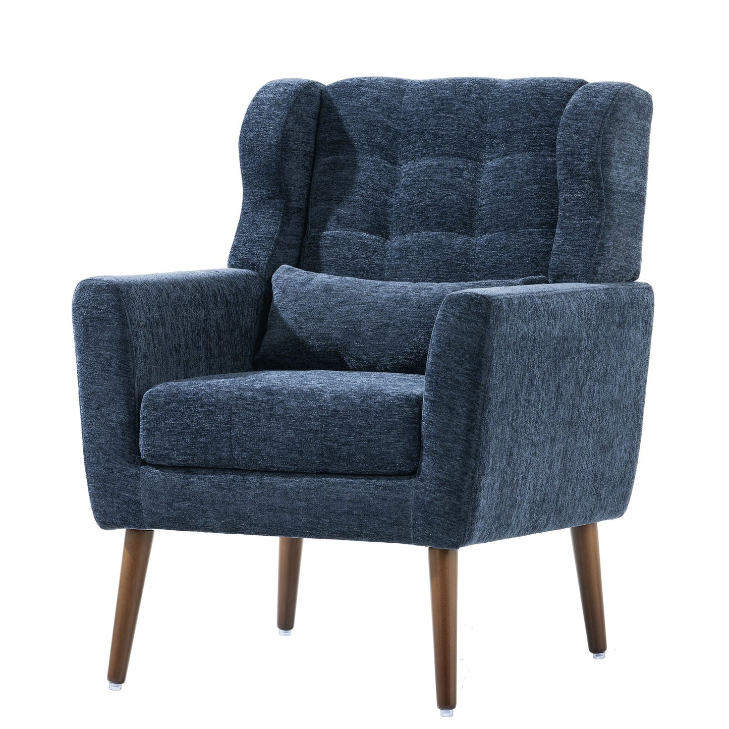 Modern Padded Accent Chair and Extra Pillow