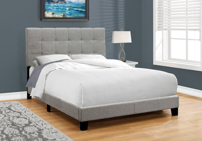 Transitional Upholstered Bed Frame and Headboard