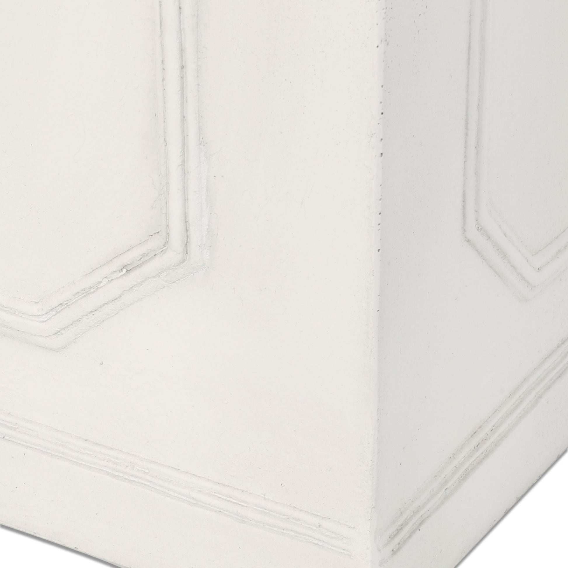 Durable Planter white textured panel surface with groove lines HouseOfZazla on Tampa Home & Garden Store