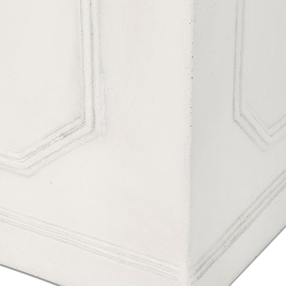 Durable Planter white textured panel surface with groove lines HouseOfZazla on Tampa Home & Garden Store