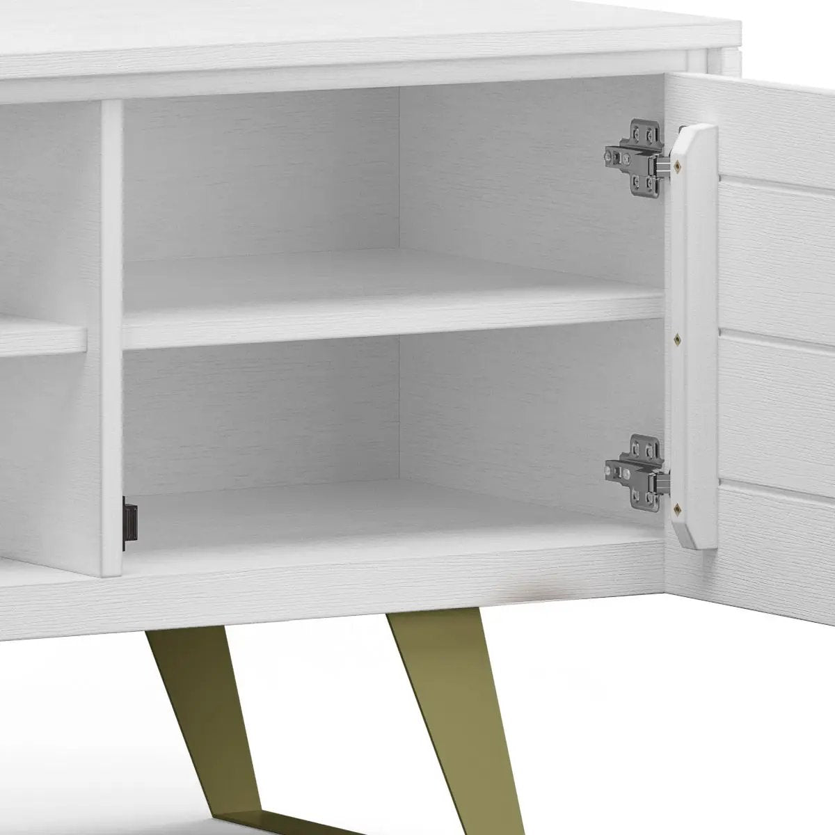 Lowry Handcrafted TV Media Stand With Doors
