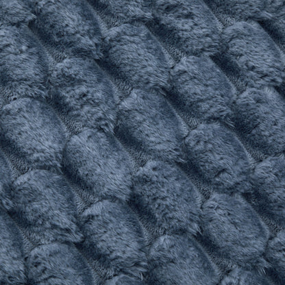 Modular Sectional Sofa blue plush fabric texture closeup on Tampa Home & Garden Store
