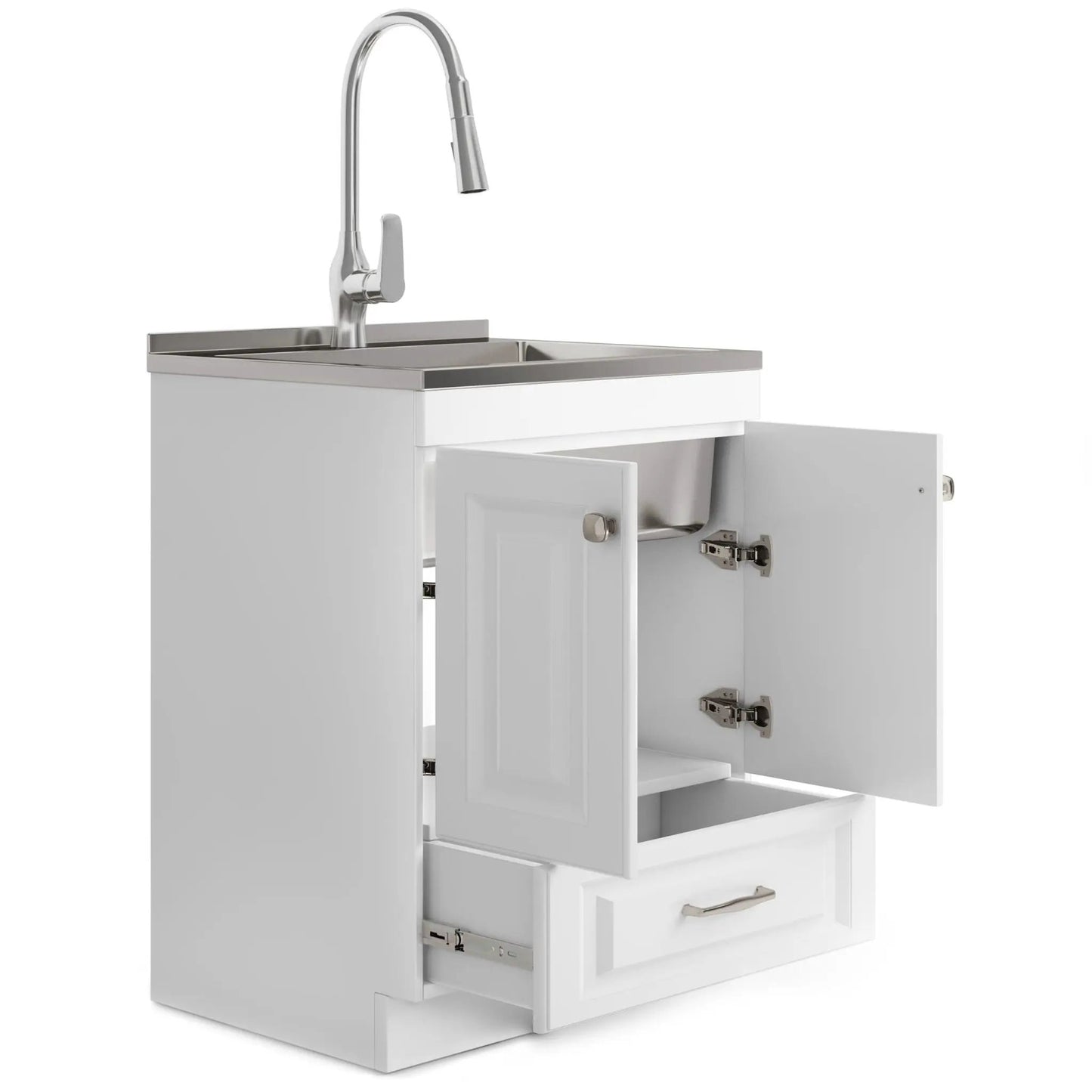 Lawrence Laundry Cabinet with Faucet and Sink