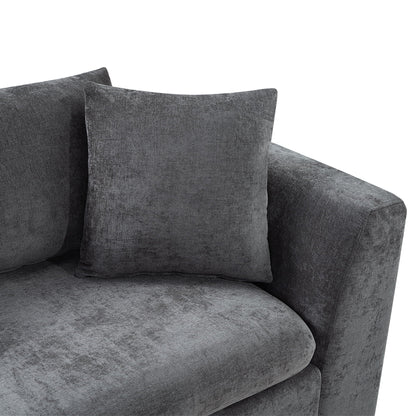 Modern L Shaped Sofa With Storage And Upholstery