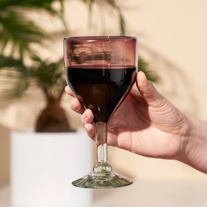 Segunda Vida Recycled Stemmed Wine Glasses