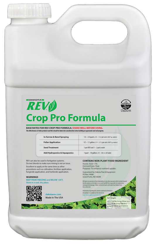 Organic REV Liquid Plant Food. Crop Pro. 5 Gallon Case pack