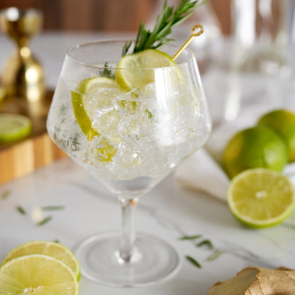 Set of Raye Angled Crystal Gin and Tonic Glasses