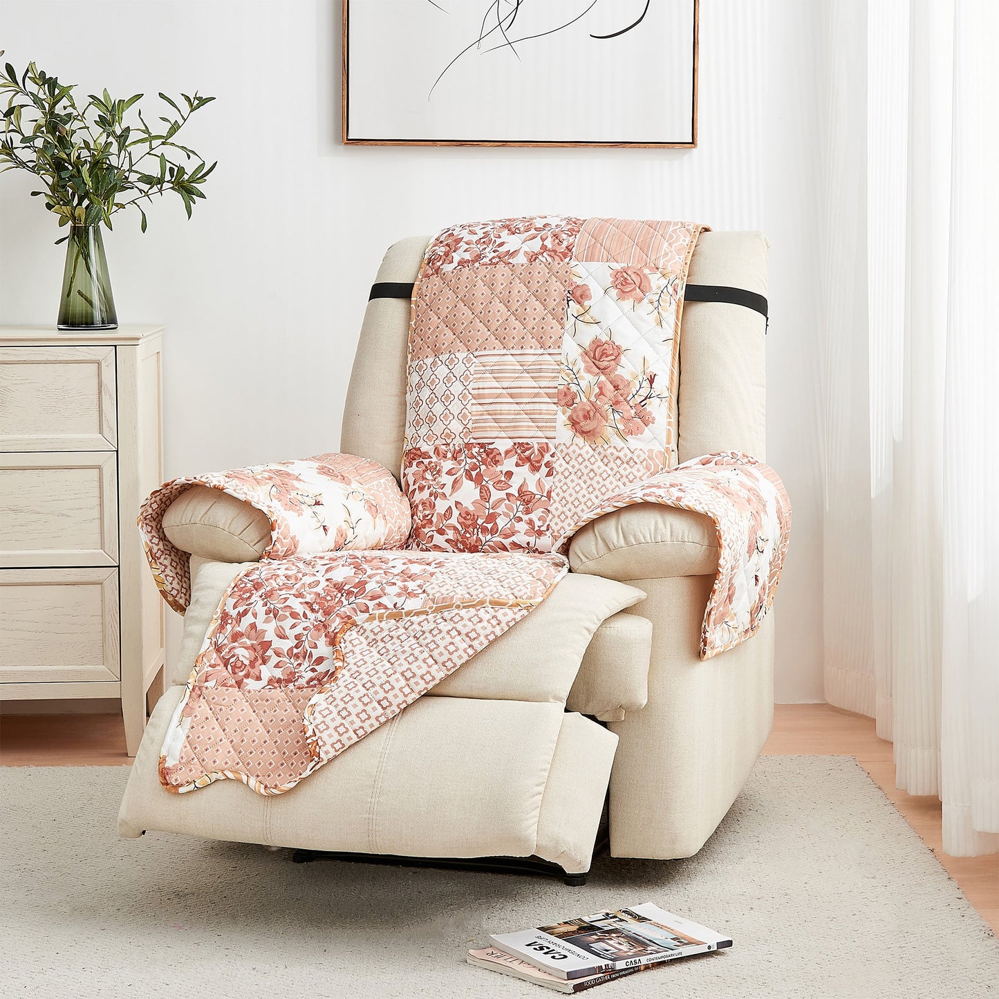 Reversible Floral Patchwork Furniture Cover