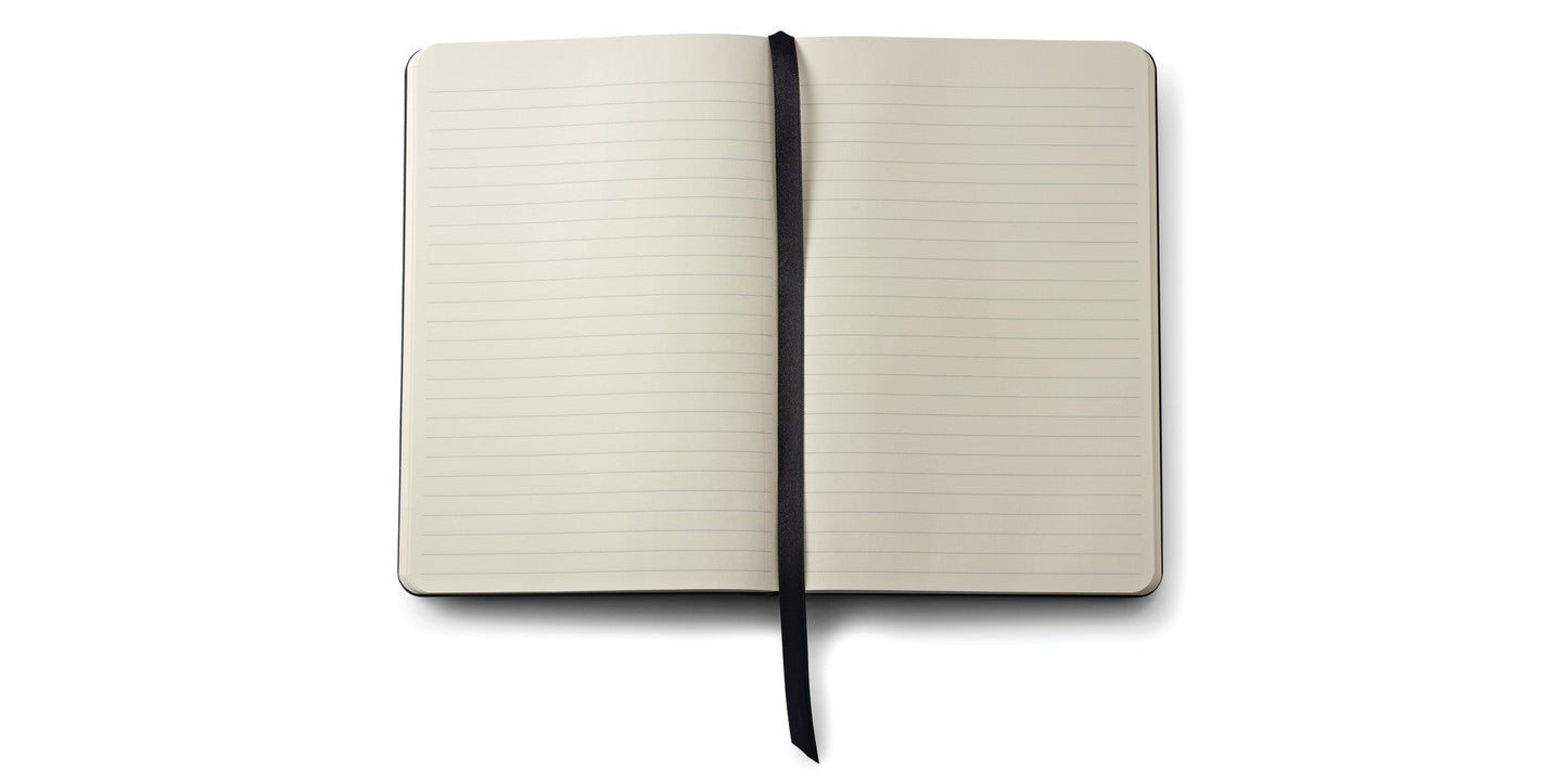 Medium Macchiato Journal by A.T. Cross, cream lined pages with black ribbon bookmark on Tampa Home & Garden Store