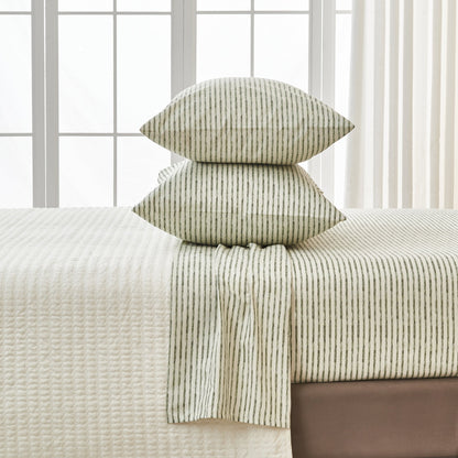 The Striped Microfiber Sheet Set and Soft Finish