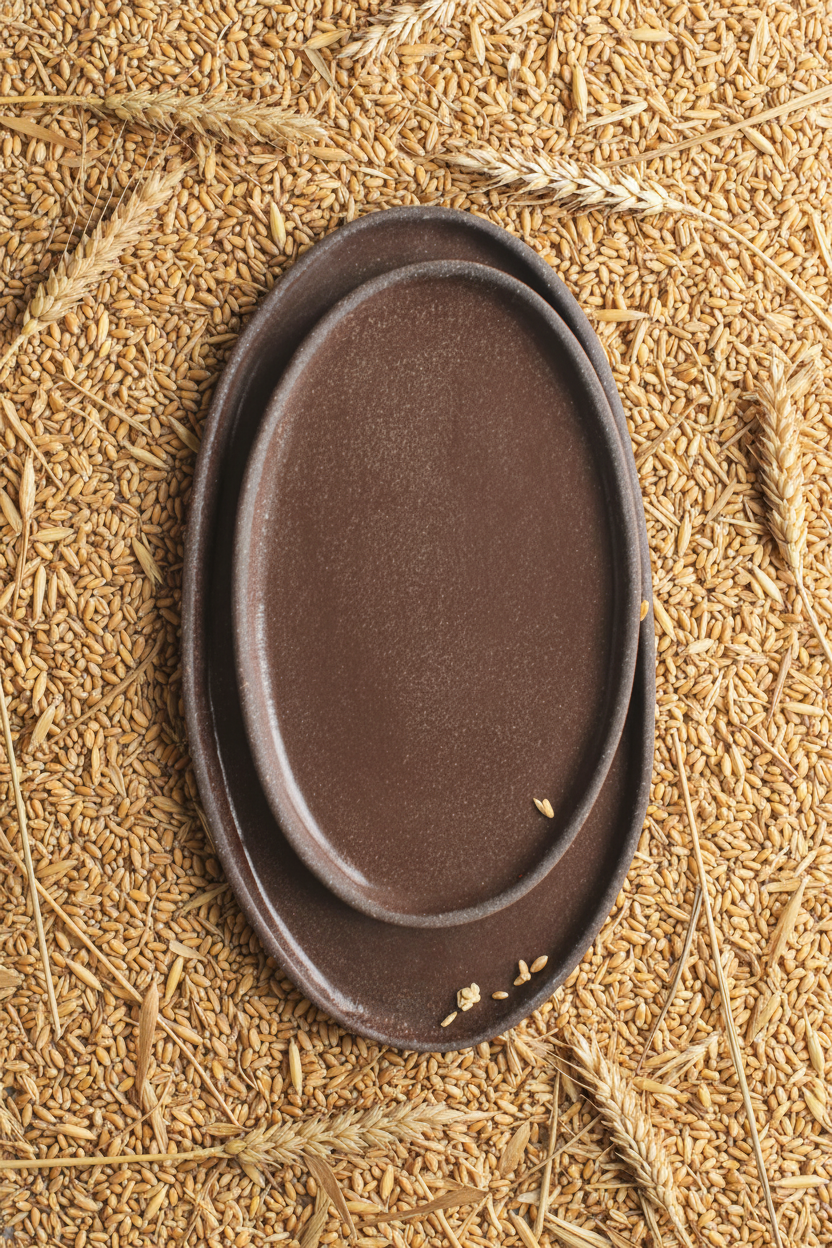 Handmade Oval Stoneware Rustic Serving Platter