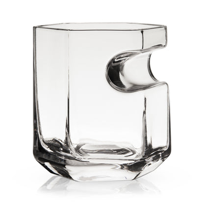 Viski Crystal Cigar and Rocks Tumbler Glass