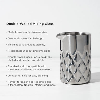 the Modern Stainless Steel Mixing Glass And Bars