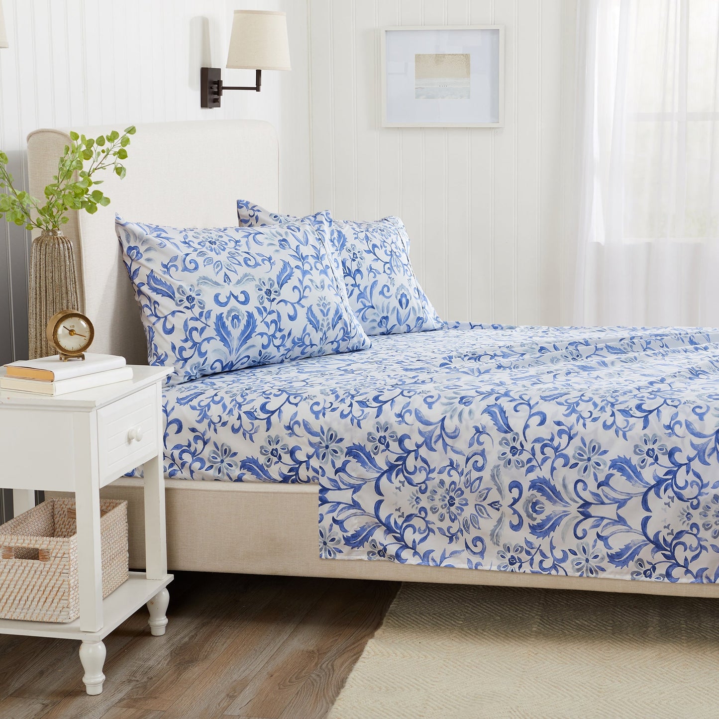 Watercolor Floral Sheet Set and a Pillowcase