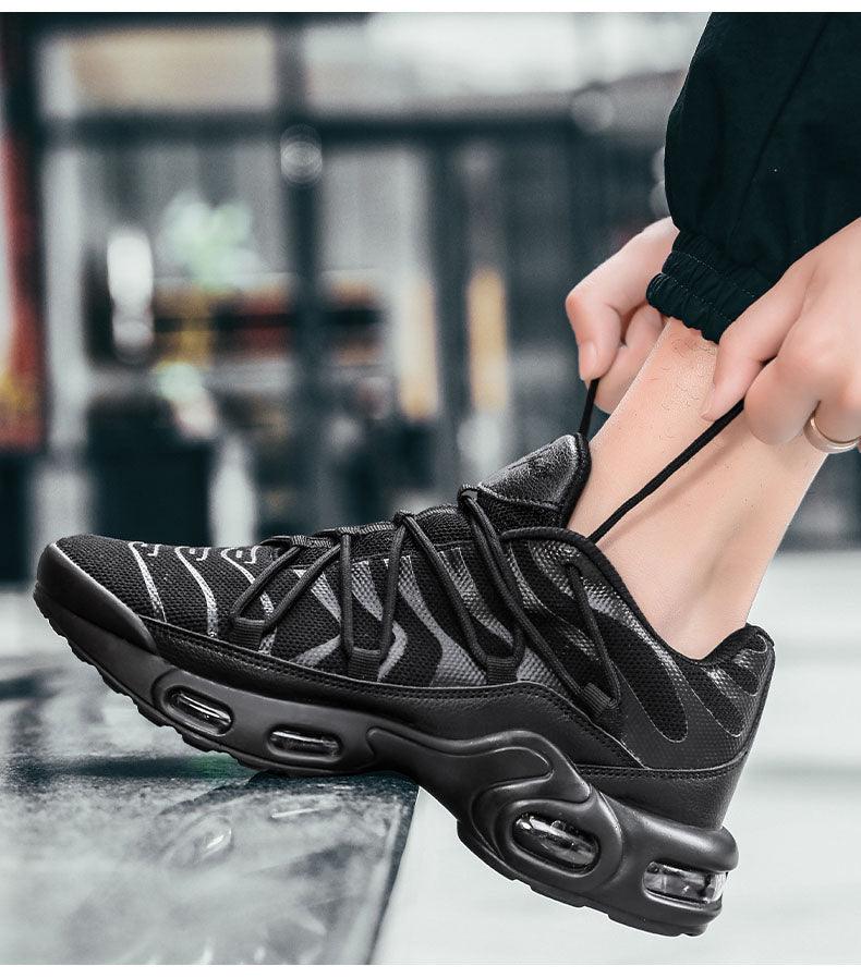 Air cushion mens sneakers with breathable mesh upper and visible sole for casual running on Tampa Home & Garden Store