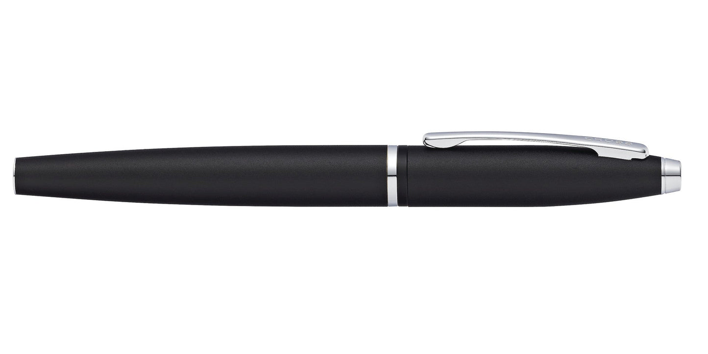 Calais Matte Black Medium Nib Fountain Pen with silver clip by A.T. Cross on Tampa Home & Garden Store