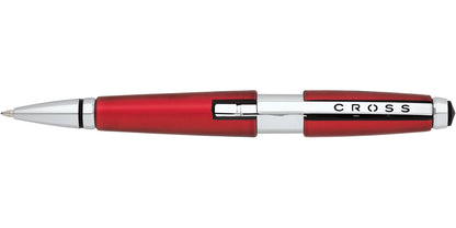 Edge Red Gel Rollerball Pen by Cross with chrome clip and red lacquer body on Tampa Home & Garden Store