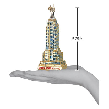Empire State Building Glass Ornament