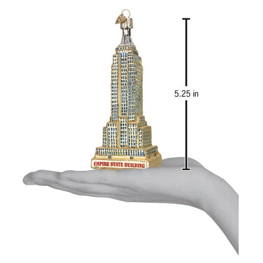 Empire State Building Glass Ornament - Tampa Home & Garden Store
