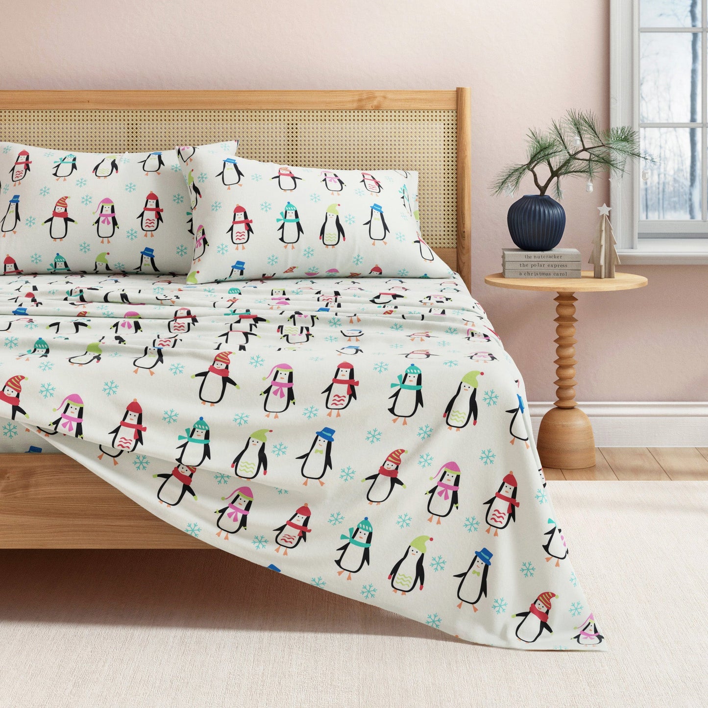 Classic Turkish Cotton Flannel Sheet and Pillow