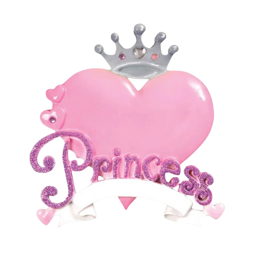 Princess Heart Ornament - Tampa Home & Garden Store