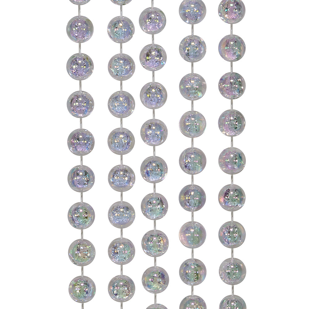 Guirlande de perles transparentes irisées - 4,5 m
