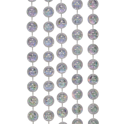 Guirlande de perles transparentes irisées - 4,5 m