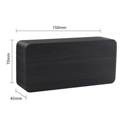 Wooden Alarm Clock With LED Display and 3 Alarms