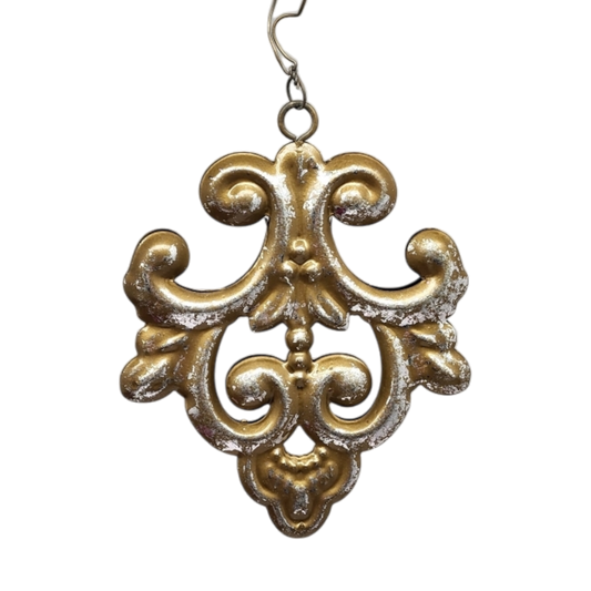 5.5 Inch Metal Ornament Filigree - Fleur - Tampa Home & Garden Store
